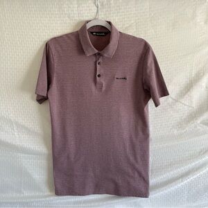 Travis Mathew Polo Golf Collared Pullover Short Sleeve Shirt Maroon Size Small